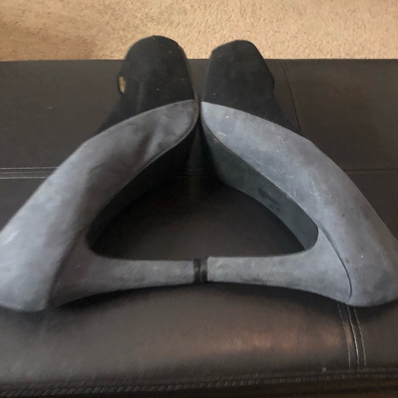 EC Cato size 10 W black and gray open toe Heels - Picture 3 of 7